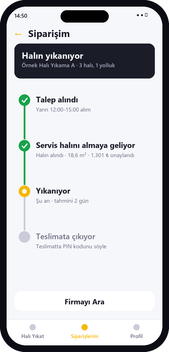 3. Adım adım takip